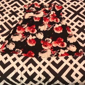 Floral Strapless Mini Dress